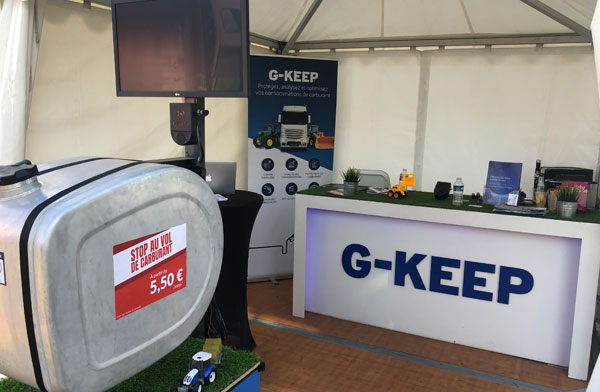 G-KEEP présentera sa solution de protection du vol de carburant au salon des TP à Saucats
